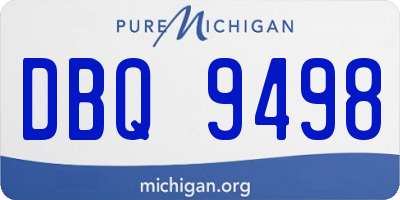 MI license plate DBQ9498