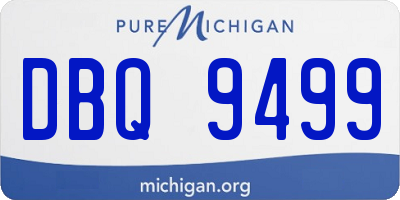 MI license plate DBQ9499