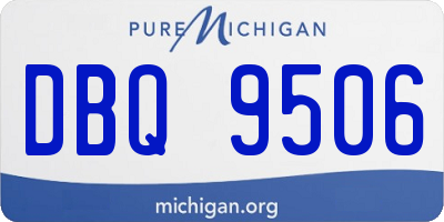 MI license plate DBQ9506