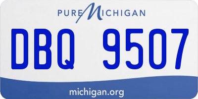 MI license plate DBQ9507