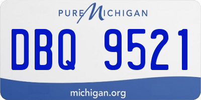 MI license plate DBQ9521
