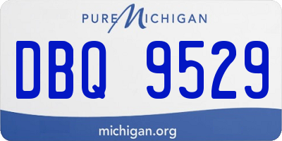 MI license plate DBQ9529