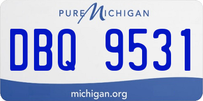 MI license plate DBQ9531