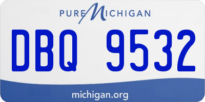 MI license plate DBQ9532