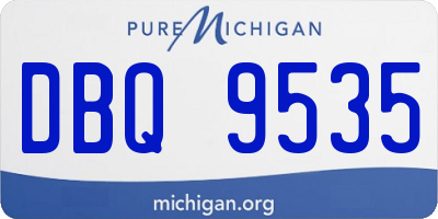 MI license plate DBQ9535