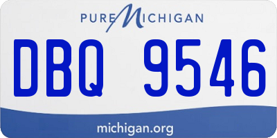 MI license plate DBQ9546