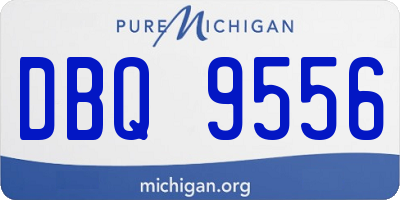 MI license plate DBQ9556