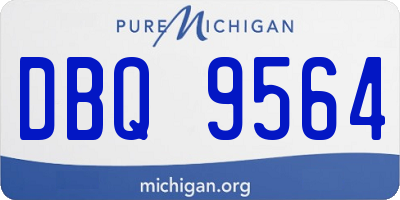 MI license plate DBQ9564
