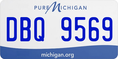MI license plate DBQ9569