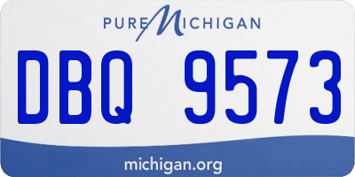 MI license plate DBQ9573
