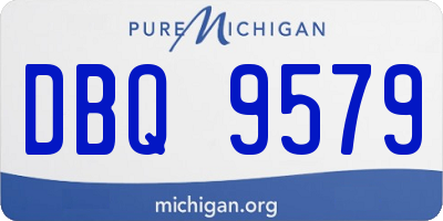MI license plate DBQ9579