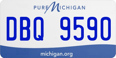 MI license plate DBQ9590