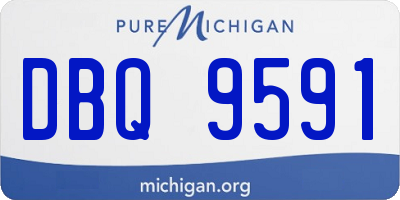 MI license plate DBQ9591