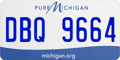 MI license plate DBQ9664
