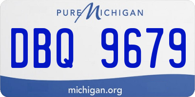 MI license plate DBQ9679