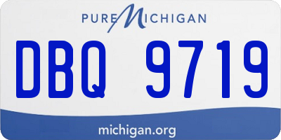 MI license plate DBQ9719