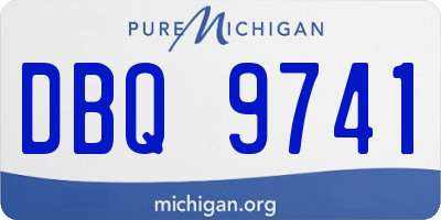 MI license plate DBQ9741