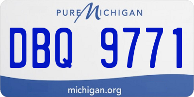 MI license plate DBQ9771
