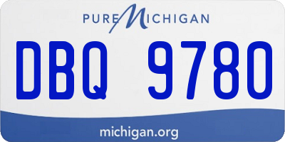 MI license plate DBQ9780