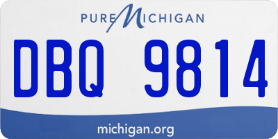 MI license plate DBQ9814