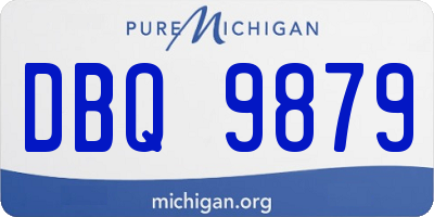 MI license plate DBQ9879