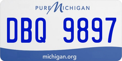 MI license plate DBQ9897