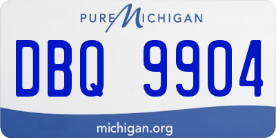 MI license plate DBQ9904