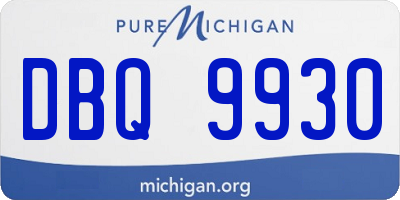 MI license plate DBQ9930