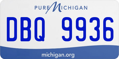MI license plate DBQ9936