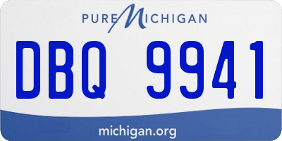 MI license plate DBQ9941