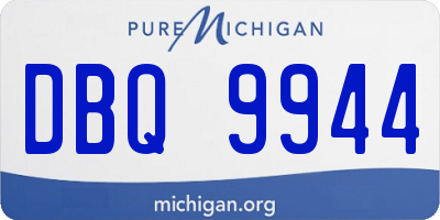 MI license plate DBQ9944