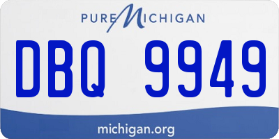 MI license plate DBQ9949