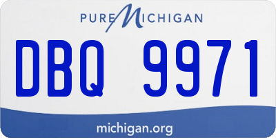 MI license plate DBQ9971