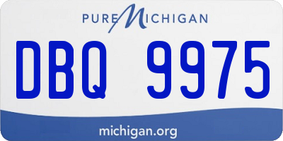 MI license plate DBQ9975