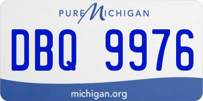 MI license plate DBQ9976