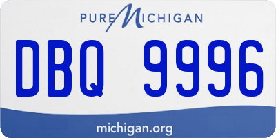 MI license plate DBQ9996