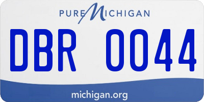 MI license plate DBR0044