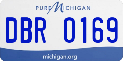 MI license plate DBR0169