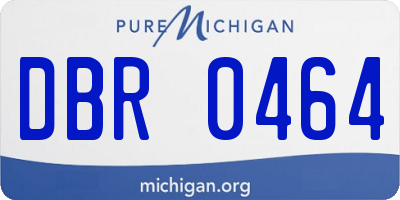 MI license plate DBR0464