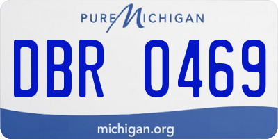 MI license plate DBR0469