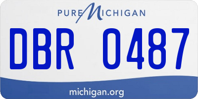 MI license plate DBR0487