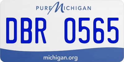 MI license plate DBR0565