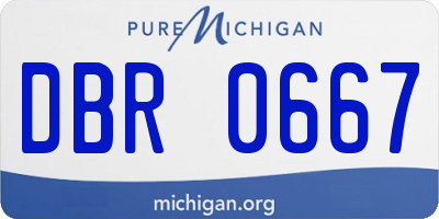 MI license plate DBR0667