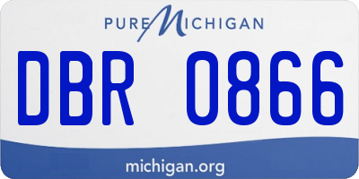 MI license plate DBR0866