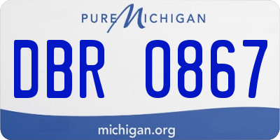 MI license plate DBR0867