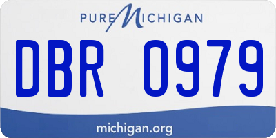 MI license plate DBR0979