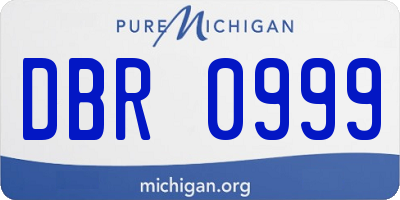 MI license plate DBR0999