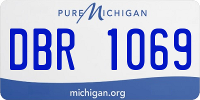 MI license plate DBR1069