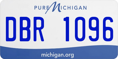 MI license plate DBR1096