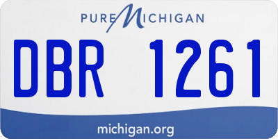 MI license plate DBR1261